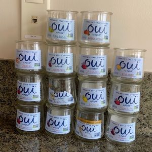 Yoplait Oui Glass Jars (14)